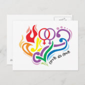 愛は愛：レズビアン ポストカード (正面/裏面)