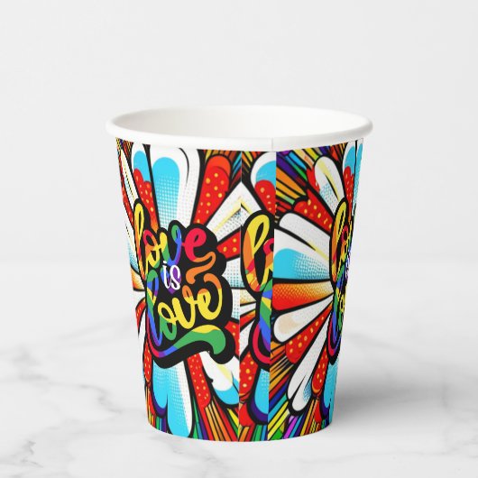 愛は愛 紙コップ (右)