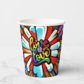 愛は愛 紙コップ (正面)