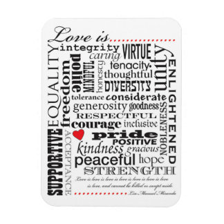 愛は愛、言葉は問題 マグネット