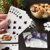 愛は愛 |金ゴールドスクリプトオーバーレイ写真 トランプ (インサイチュ)