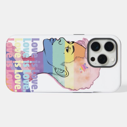 愛は愛 iPhoneケース (裏面横)