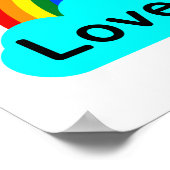 愛は愛 – LGBTレインボーポスター ポスター (角)