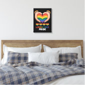 愛は愛 LGBTQ+ キャンバスプリント (インサイチュ (寝室))