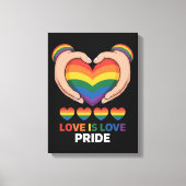 愛は愛 LGBTQ+ キャンバスプリント (正面)