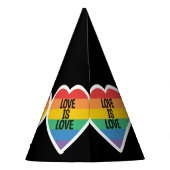 愛は愛 LGBTQ+ パーティー パーティーハット (裏面)
