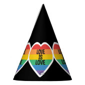 愛は愛 LGBTQ+ パーティー パーティーハット (左)