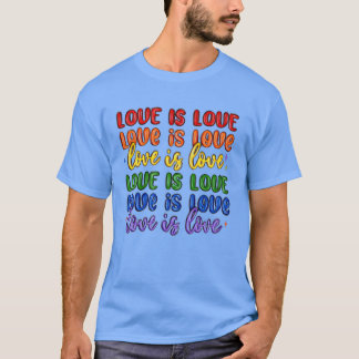 愛は愛 LGBTQ+ 女子 Tシャツ