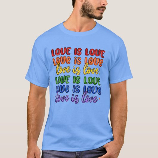 愛は愛 LGBTQ+ 女子 Tシャツ (正面)