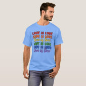 愛は愛 LGBTQ+ 女子 Tシャツ (正面フル)