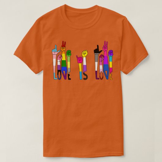 愛は愛 Tシャツ (デザイン正面)