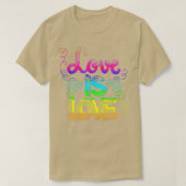 愛は愛LGB LGBQゲイCSD 2 Tシャツ (デザイン正面)