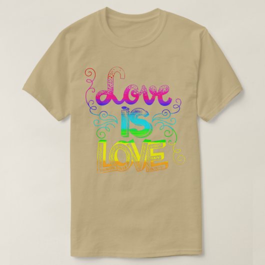 愛は愛LGB LGBQゲイCSD 2 Tシャツ (デザイン正面)