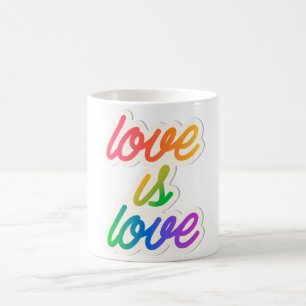 愛は愛LGBT コーヒーマグカップ