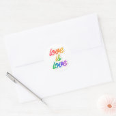 愛は愛LGBT ラウンドシール (封筒)