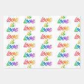 愛は愛LGBT ラッピングペーパーシート (正面)