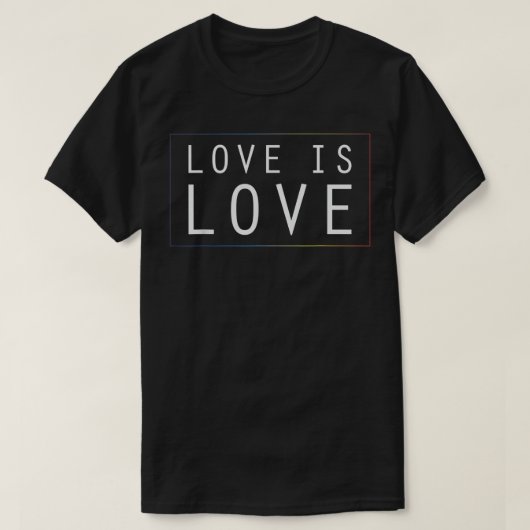 愛は愛LGBTQゲイトランスプライド結婚Equali Tシャツ (デザイン正面)