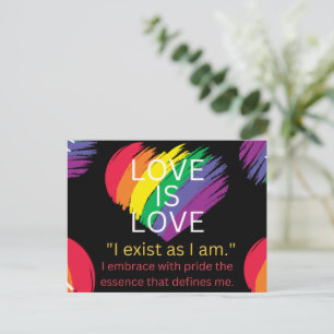 愛は愛LGBTq引用文プライド月 シーズンポストカード