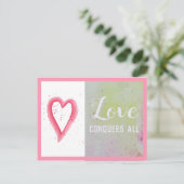 愛は感動的すべての肯定カードを征服する シーズンポストカード (スタンド正面)