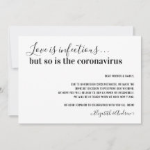 愛は感染性Covid19結婚の延期