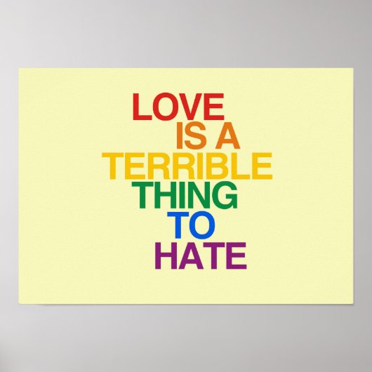愛は憎むべき恐ろしいことだ – .png ポスター (正面)