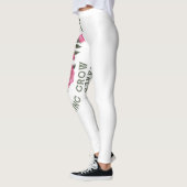 愛は成長すべてを作る – ロマンチックなフローラアート レギンス (左)