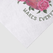 愛は成長すべてを作る – ロマンチックなフローラアート 薄葉紙 (詳細)