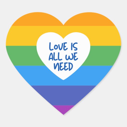 愛は我々が必要とするすべてであり、我々が必要とするすべては愛 ハートシール (正面)