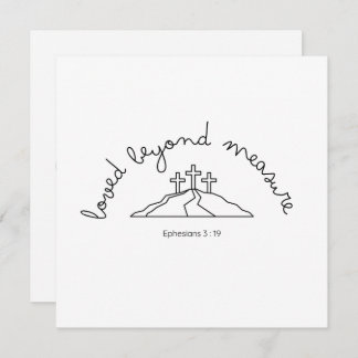 愛は招待を超えて　クリスチャンカード　信仰 招待状