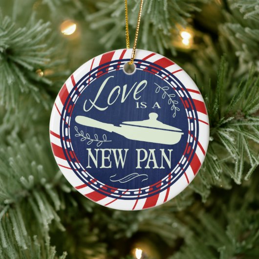 愛は新しいパン料理料理クリスマス セラミックオーナメント (ツリー)