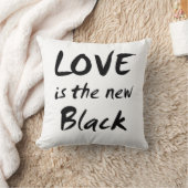 愛は新しい黒です クッション (ブランケット)