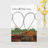 愛は方法を見つけます カード (黄色い花)