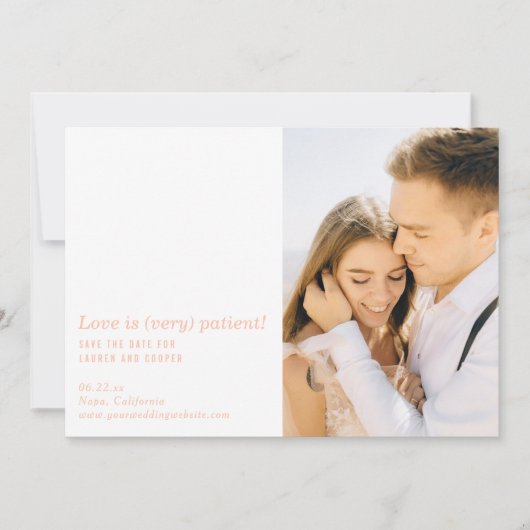 愛は日付を除くモダン非常に忍耐強い結婚式 (正面)