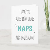 愛は昼寝以上のもの ヴァレンタインデーの楽しみ方 カード (正面)