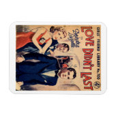 「愛は最後ではなかった」ヴィンテージ冷蔵庫用マグネット マグネット (横)