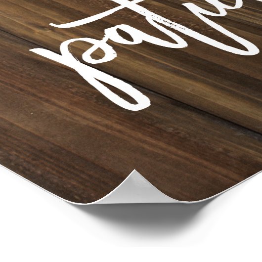 愛は木の上で忍耐強フェイクく |ポスター ポスター (角)