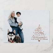 愛は木生まれ箔クリスマスカード 箔シーズンカード (正面)