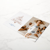 愛は木生まれ箔クリスマスカード 箔シーズンカード (回転した状態)