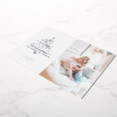 愛は木生まれ箔クリスマスカード 箔シーズンカード (回転した状態)