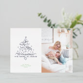 愛は木生まれ箔クリスマスカード 箔シーズンカード (立ち正面)