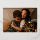 愛は木生まれ箔クリスマスカード 箔シーズンカード (正面)