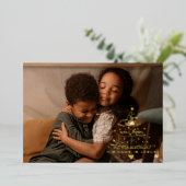 愛は木生まれ箔クリスマスカード 箔シーズンカード (立ち正面)