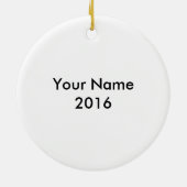 愛は染色体、クリスマスを数えません セラミックオーナメント (裏面)