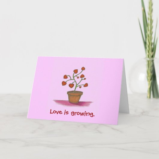 愛は植物を愛し、愛は成長している。 シーズンカード (正面)