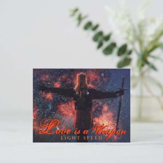 愛は武器 – はがき (スタンド正面)