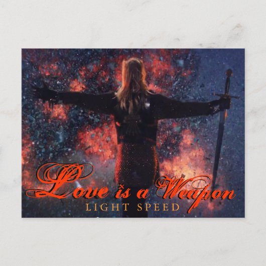愛は武器 – はがき (正面)