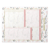 愛は毎日のプランナーリストのピンク ノートパッド (正面)