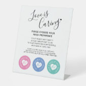 愛は気にの命令を結婚着た面だ 台座サイン (正面)