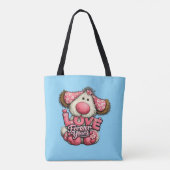🐶💕 愛は永遠にあなたと 👜✨ トートバッグ (裏面)
