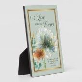 愛は永遠に続く詩篇136 緑の聖書 フォトプラーク (側面)